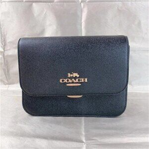Coach C5632 Brynn Flap Crossbody In Black